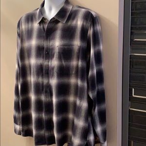 Hudson Button Down Flannel Shirt, XL